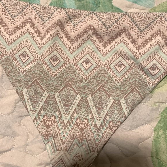 Eberjey teal and ivory cheeky bikini bottoms - Picture 5 of 6